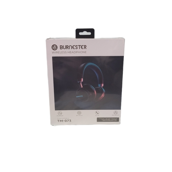 NWOT Unopened Box  Burnester HD Wireless Headphones TM-073 Microphone  Bluetooth - Picture 2 of 3
